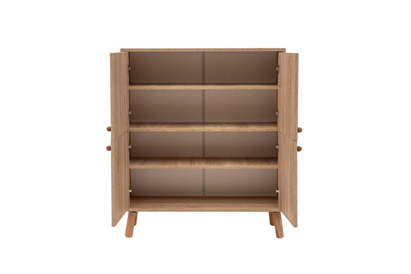 PEBBLE Highboard 95x111 cm Brun - Förvaring - Förvaringsmöbler - Byrå