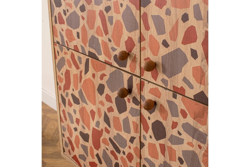 PEBBLE Highboard 95x111 cm Brun - Byrå