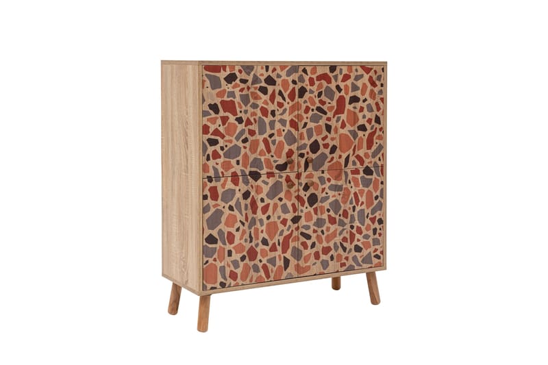 PEBBLE Highboard 95x111 cm Brun - Byrå