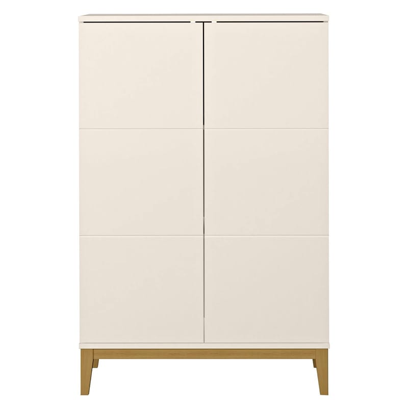 Pelle Högskåp 80x121 cm - Kashmir och ek - Förvaring - Förvaringsmöbler - Skänkar & sideboards