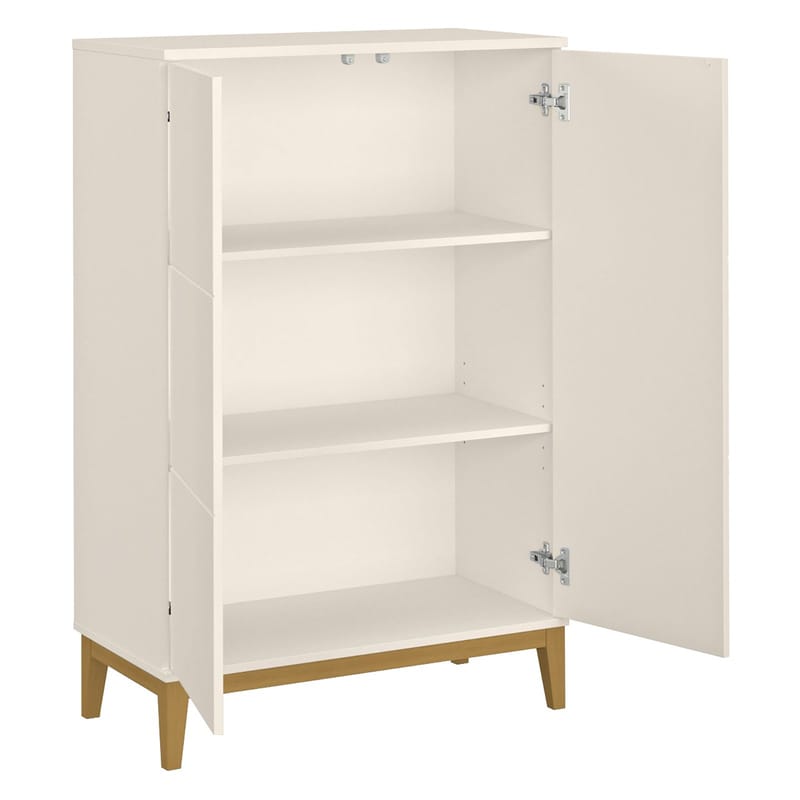 Pelle Högskåp 80x121 cm - Kashmir och ek - Förvaring - Förvaringsmöbler - Skänkar & sideboards