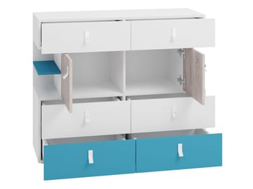 Planeta Skänk 110 cm i Ljust Trä - Svart - Förvaring - Förvaringsmöbler - Skänkar & sideboards