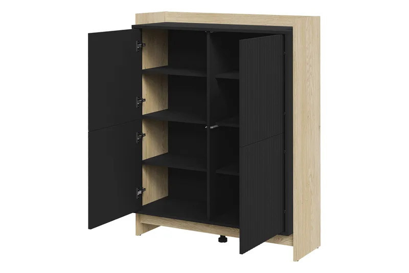 Polina Byrå 100 cm - Brun/Svart - Förvaring - Förvaringsmöbler - Byrå