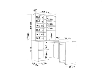 Quivo Barskåp 190 cm - Möbler - Matplats - Möbelset för kök & matplats