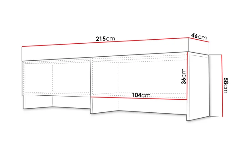 Rauk Highboard - Grå - Förvaring - Förvaringsmöbler - Byrå