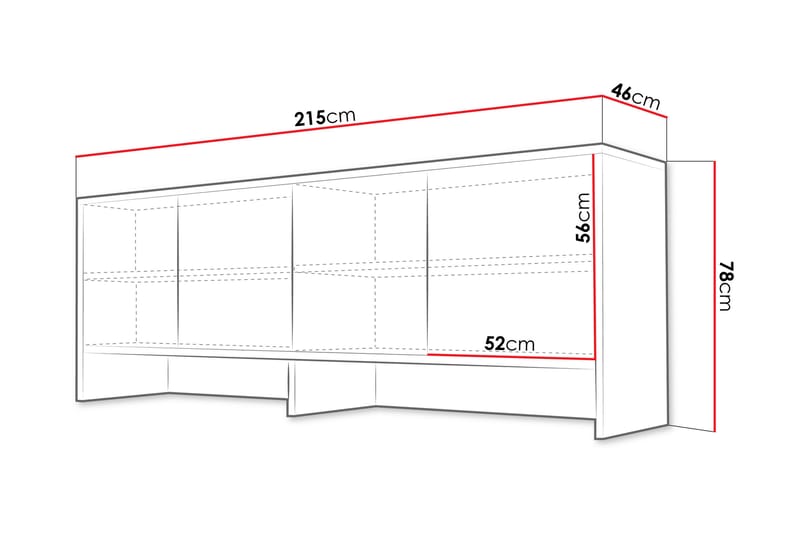 Rauk Highboard - Vit - Förvaring - Förvaringsmöbler - Byrå