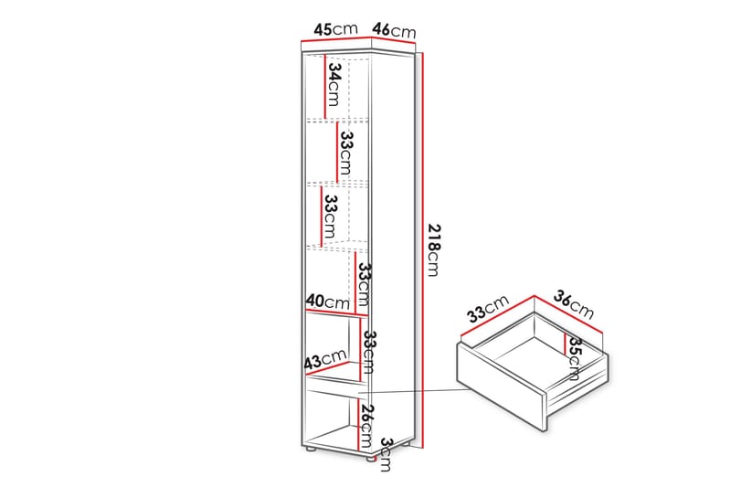 Rauk Highboard - Vit - Förvaring - Förvaringsmöbler - Byrå