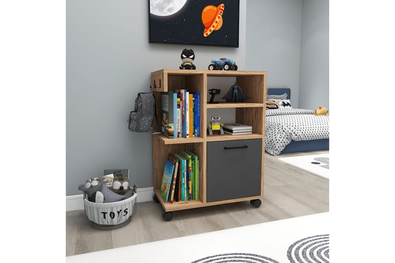 Rebus Skåpsbyrå - Ljus Brun/Trä/Antracit - Förvaring - Förvaringsmöbler - Byrå