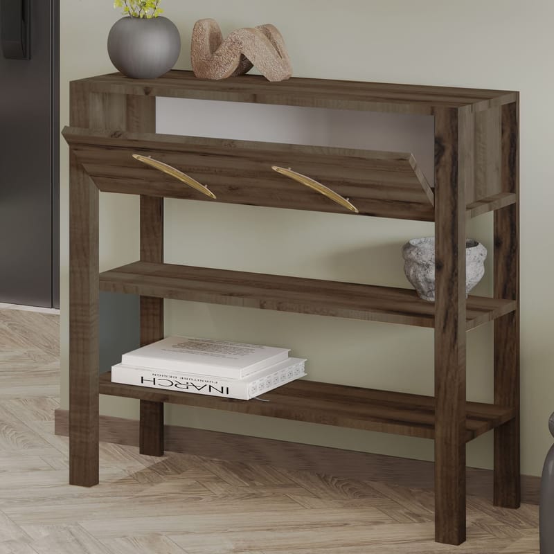 Relon Byrå 90x85x30 cm - Antik valnöt - Förvaring - Förvaringsmöbler - Skänkar & sideboards