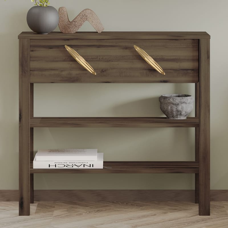 Relon Byrå 90x85x30 cm - Antik valnöt - Förvaring - Förvaringsmöbler - Skänkar & sideboards