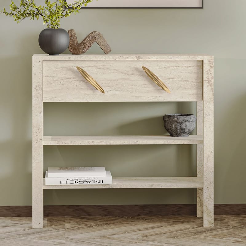 Relon Byrå 90x85x30 cm - Travertin - Förvaring - Förvaringsmöbler - Skänkar & sideboards