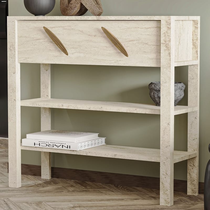 Relon Byrå 90x85x30 cm - Travertin - Förvaring - Förvaringsmöbler - Skänkar & sideboards