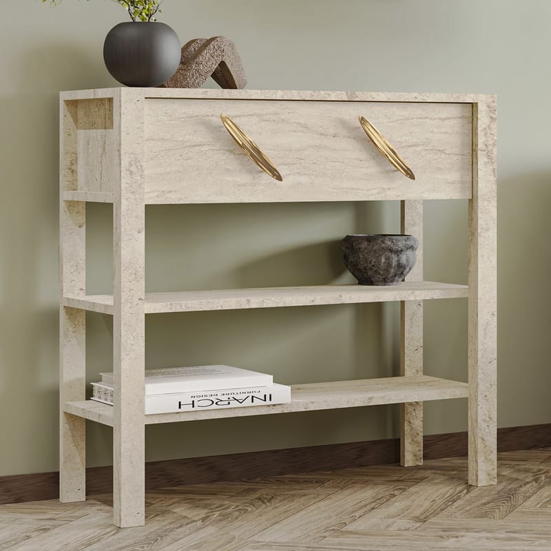 Relon Byrå 90x85x30 cm - Travertin - Förvaring - Förvaringsmöbler - Skänkar & sideboards