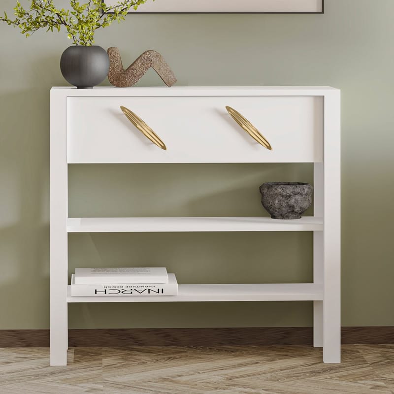 Relon Byrå 90x85x30 cm - Vit - Förvaring - Förvaringsmöbler - Skänkar & sideboards
