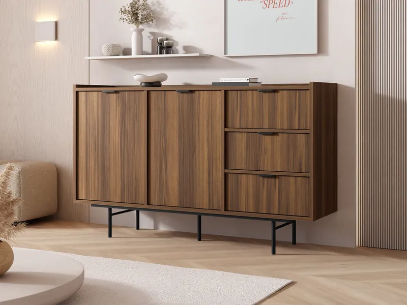 Rolden Skänk 150x90 cm - Valnöt - Förvaring - Förvaringsmöbler - Skänkar & sideboards