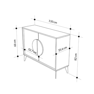 Rolina Konsolbord 110 cm - Hitit brun - Förvaring - Förvaringsmöbler - Skänkar & sideboards