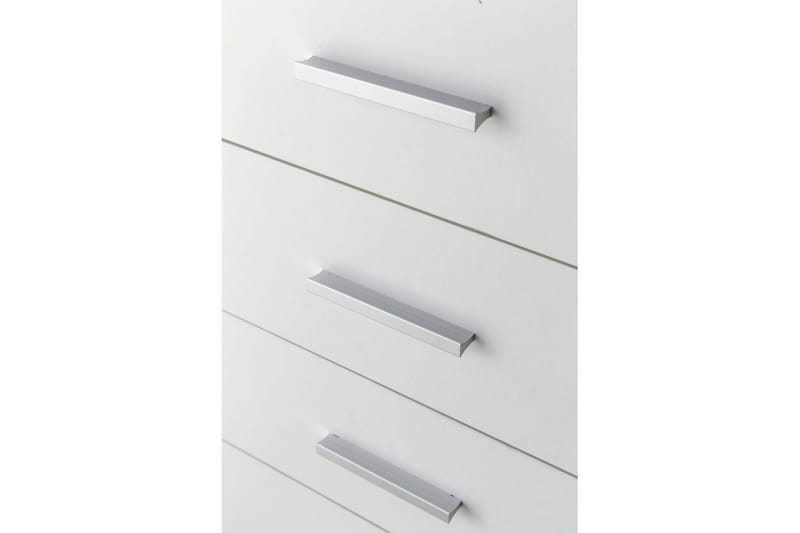 Rullkontejner Wohnling 4 lådor med hjul, förvaringsbricka, foliebelagd spånskiva, modern stil Vit - Vit - Förvaring - Förvaringsmöbler - Byrå