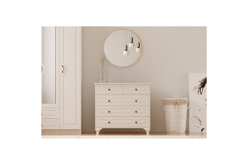 Rylic Byrå 90 cm - Matt Vit - Förvaring - Förvaringsmöbler - Byrå