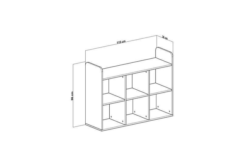 Sakarya Highboard - Vit - Förvaring - Förvaringsmöbler - Byrå