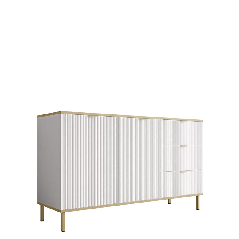 Salmor Skänk 135x42 cm, Vit