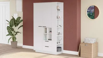 Sarnor Multifunktionsskåp 110x190x45 cm - Vit - Förvaring - Förvaringsmöbler - Byrå