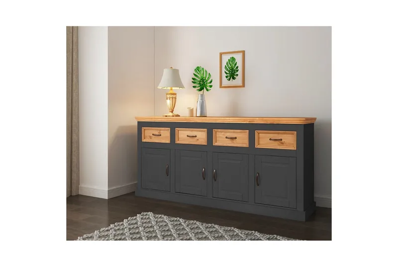 Selma Skänk 190 cm - Grå - Förvaring - Förvaringsmöbler - Skänkar & sideboards