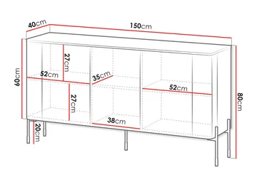 Sherie Skänk 150 cm - brun - Förvaring - Förvaringsmöbler - Skänkar & sideboards