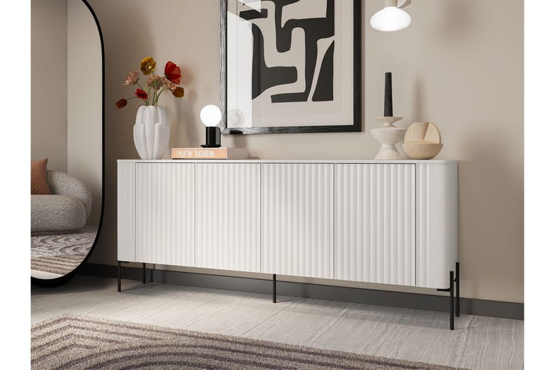 Sherie Skänk 190x40 cm - Vit - Förvaring - Förvaringsmöbler - Skänkar & sideboards
