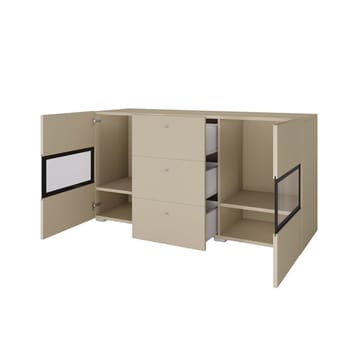 Sideboard Baros 2 Dörrar med 3 Lådor - Ljus Beige - Förvaring - Förvaringsmöbler - Skänkar & sideboards