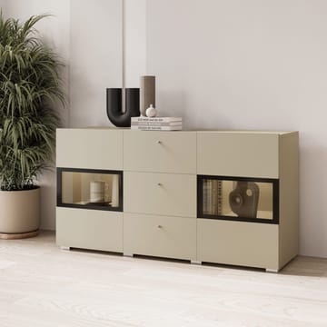 Sideboard Baros 2 Dörrar med 3 Lådor - Ljus Beige - Förvaring - Förvaringsmöbler - Skänkar & sideboards