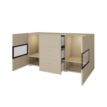 Sideboard Baros 2 Dörrar med 3 Lådor - Ljus Beige - Förvaring - Förvaringsmöbler - Skänkar & sideboards