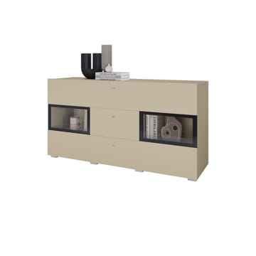Sideboard Baros 2 Dörrar med 3 Lådor - Ljus Beige - Förvaring - Förvaringsmöbler - Skänkar & sideboards