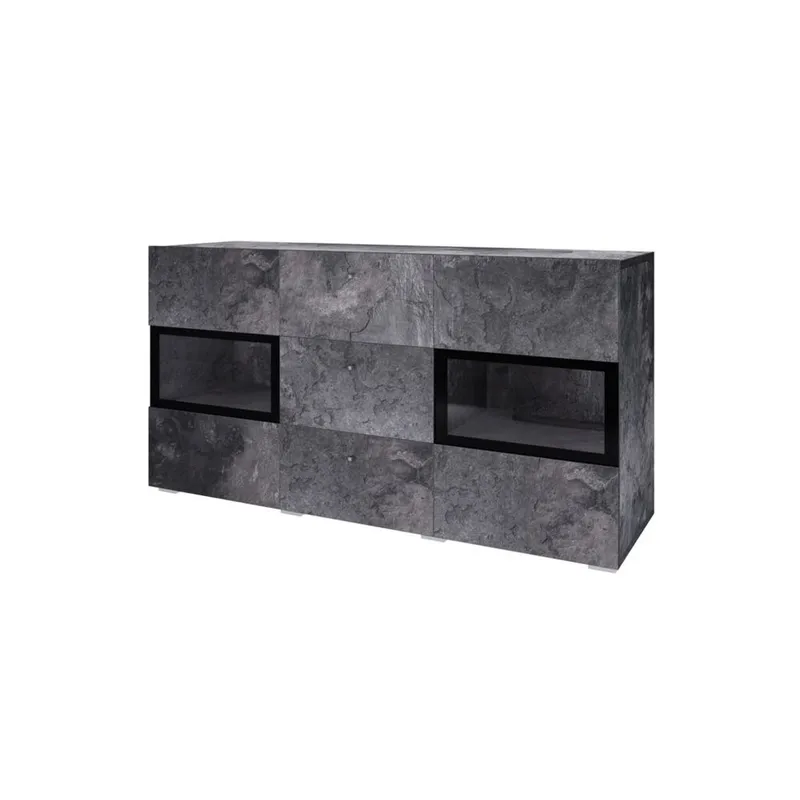Sideboard Baros 2 Dörrar med 3 Lådor - Skiffer - Förvaring - Förvaringsmöbler - Skänkar & sideboards