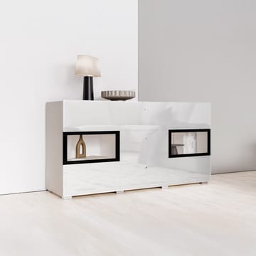 Sideboard Baros 2 Dörrar med 3 Lådor - Vit Laminat - Förvaring - Förvaringsmöbler - Skänkar & sideboards
