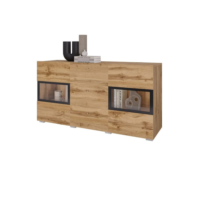 Sideboard Baros 2 Dörrar med 3 Lådor - Wotan Ek - Förvaring - Förvaringsmöbler - Skänkar & sideboards