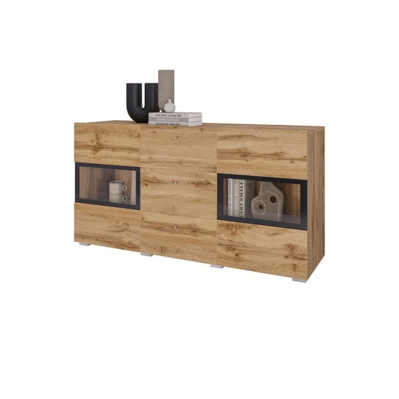 Sideboard Baros 2 Dörrar med 3 Lådor - Wotan Ek - Förvaring - Förvaringsmöbler - Skänkar & sideboards
