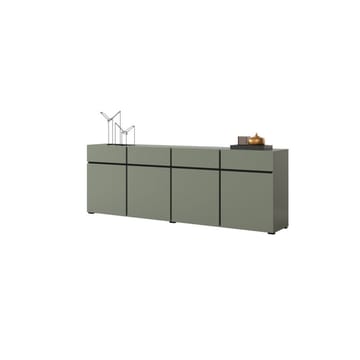 Sideboard Cross 4 dörrar med 4 lådor - Grön - Svart - Förvaring - Förvaringsmöbler - Skänkar & sideboards