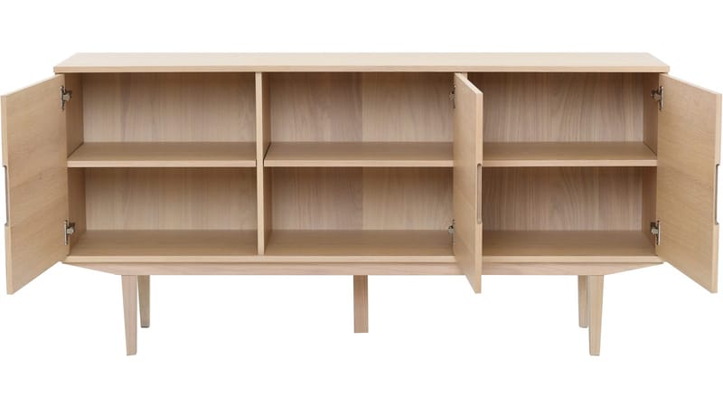 Sideboard Falmar med 3 Dörrar - Vitpigmenterad - Förvaring - Förvaringsmöbler - Skänkar & sideboards