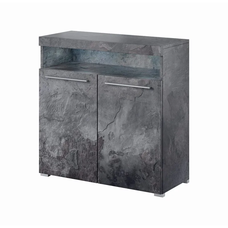 Sideboard Indien 2 Dörrar, Skiffer