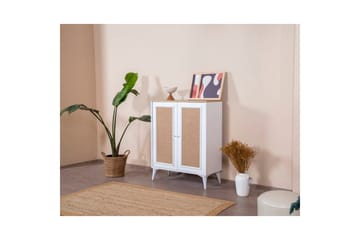 Sideboard Jatinder Vit / Ek - Natur/Vit - Förvaring - Förvaringsmöbler - Skänkar & sideboards