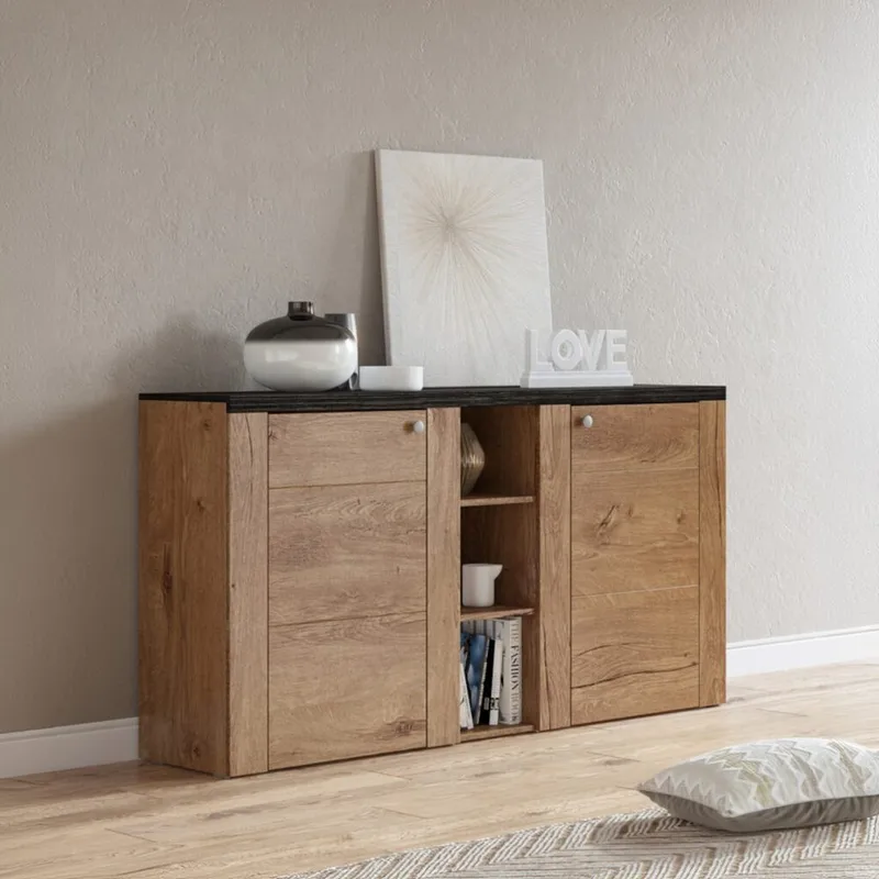 Sideboard Larona 2 Dörrar - Lefkas Ek - Förvaring - Förvaringsmöbler - Skänkar & sideboards