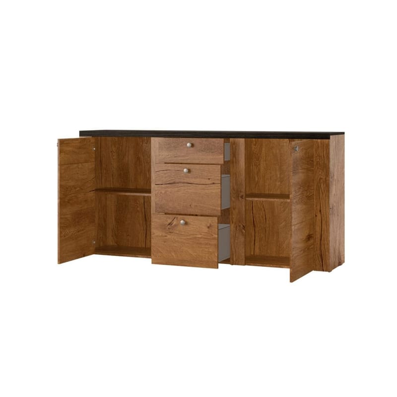 Sideboard Larona 2 Dörrar med 3 Lådor - Lefkas Ek - Förvaring - Förvaringsmöbler - Skänkar & sideboards