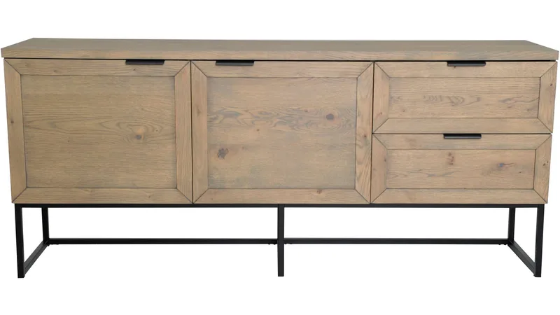 Sideboard Lindor, Oljad grå ekfaner