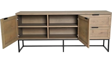 Sideboard Lindor - Oljad grå ekfaner - Förvaring - Förvaringsmöbler - Skänkar & sideboards