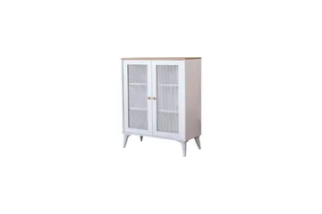Sideboard Mjudi Vit / Ek - Vit / Ek - Förvaring - Förvaringsmöbler - Skänkar & sideboards