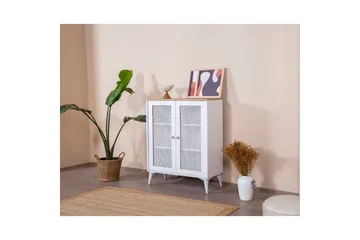Sideboard Mjudi Vit / Ek - Vit / Ek - Förvaring - Förvaringsmöbler - Skänkar & sideboards