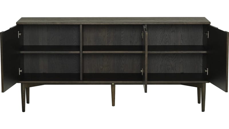Sideboard Nordal 3 Dörrar - Brunlackad ek med vitpigmentering - Förvaring - Förvaringsmöbler - Skänkar & sideboards
