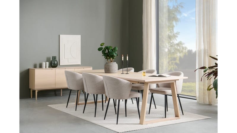 Sideboard Nordal 3 Dörrar - Brunlackad ekfaner - Förvaring - Förvaringsmöbler - Skänkar & sideboards