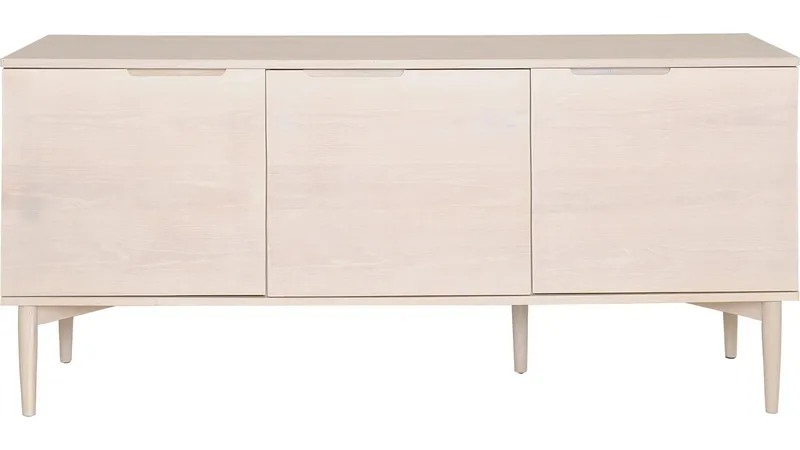 Sideboard Nordal 3 Dörrar, Brunlackad ekfaner