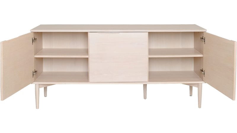 Sideboard Nordal 3 Dörrar - Brunlackad ekfaner - Förvaring - Förvaringsmöbler - Skänkar & sideboards